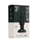 PLUG ANAL EM BORRACHA PLUG & PLAY 3” PRETO