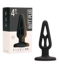 PLUG ANAL EM SILICONE PLUG & PLAY 4” PRETO