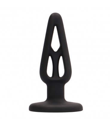 PLUG & PLAY 4” SILICONE BUTT PLUG BLACK