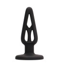 PLUG ANAL EM SILICONE PLUG & PLAY 4” PRETO