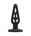 PLUG ANAL EM SILICONE PLUG & PLAY 4” PRETO