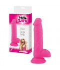 DILDO EM SILICONE REAL SAFE ROD LARGE ROSA