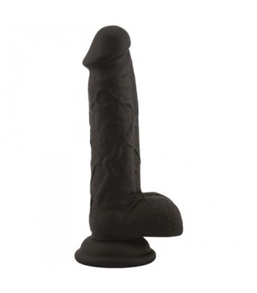 DILDO EM SILICONE REAL SAFE ROD LARGE PRETO