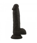 DILDO EM SILICONE REAL SAFE ROD LARGE PRETO