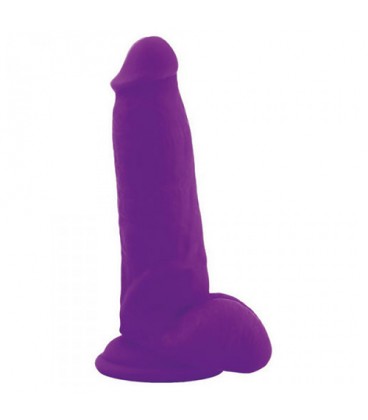 REAL SAFE SQUAT SILICONE DILDO PURPLE