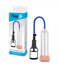 PUSH TOUCH SENSE PENIS PUMP WITH STROKER CLEAR