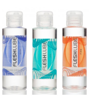PACK WITH 3 FLESHLUBE WATER BASED LUBRICANTS 100ML