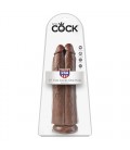 DILDO REALÍSTICO KING COCK 11” TWO COCKS ONE HOLE CASTANHO