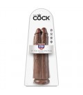 KING COCK 11” TWO COCKS ONE HOLE REALISTIC DILDO BROWN