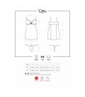 OBSESSIVE DOTINA CHEMISE AND THONG