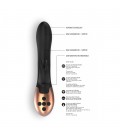 VIBRADOR COM AQUECIMENTO RECARREGÁVEL OPULENT ELEGANCE PRETO