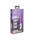 VIBRADOR EM SILICONE BEND GC ROXO