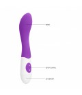 VIBRADOR EM SILICONE BEND GC ROXO