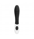 GC RIBBED SILICONE VIBRATOR BLACK