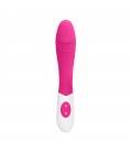 VIBRADOR EM SILICONE RIBBED GC ROSA