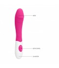 VIBRADOR EN SILICONA RIBBED GC ROSA