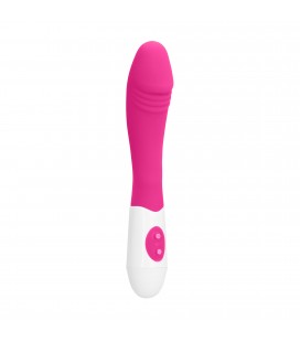 VIBRADOR EN SILICONA RIBBED GC ROSA