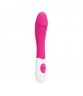 GC RIBBED SILICONE VIBRATOR PINK