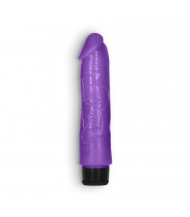 GC 8" THICK REALISTIC DILDO VIBE PURPLE