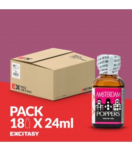 PACK CON 18 AMSTERDAM POPPERS 24ML