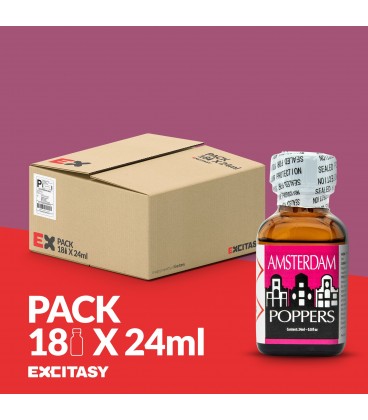 PACK COM 18 AMSTERDAM POPPERS 24ML