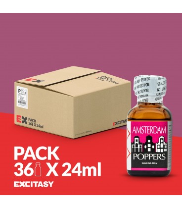 PACK CON 36 AMSTERDAM POPPERS 24ML