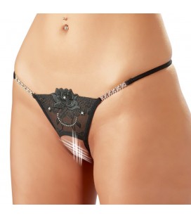 CROTCHLESS RHINESTONES THONG