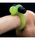 GLO-GLO A GO-GO NUCLEAR LIME PENIS RING WITH VIBRATING BULLET
