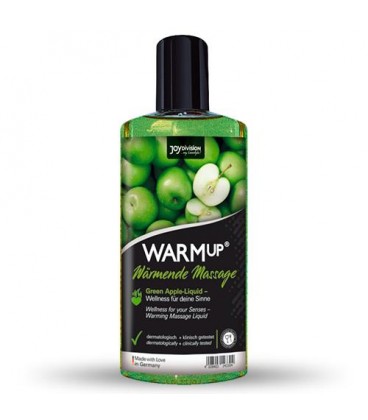 ÓLEO DE MASSAGEM COMESTÍVEL WARMUP MACÃ VERDE 150ML