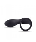 DARK SIDE P-RING VIBRATING ANAL PLUG WITH RING BLACK