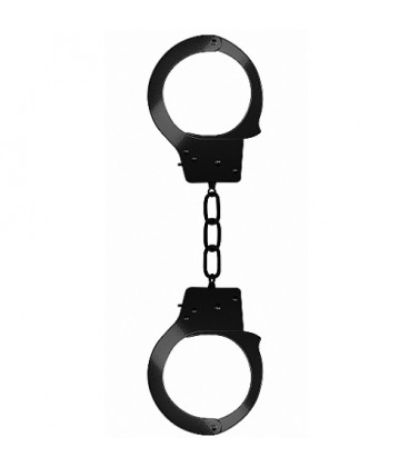 METAL BEGINNER'S HANDCUFFS BLACK