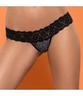 OBSESSIVE LACEA 2 THONG PACK BLACK AND ORANGE