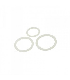 TIMELESS SILICONE COCK RINGS SET CLEAR