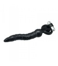 ANILLO VIBRADOR CON DILDO TIMELESS 2 STABS NEGRO