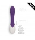 VIBRADOR RECARGABLE CON CALENTAMIENTO FRENZY HEAT MORADO TESTER