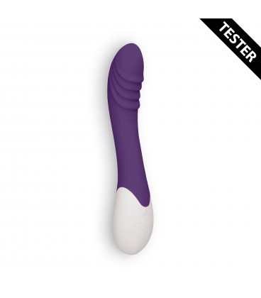 VIBRADOR RECARGABLE CON CALENTAMIENTO FRENZY HEAT MORADO TESTER