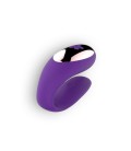 VIBRADOR RECARGABLE PARA PAREJA CON MANDO MORADO TOYZ4LOVERS