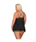 QUEEN SIZE OBSESSIVE LOLITTE BABYDOLL AND THONG BLACK