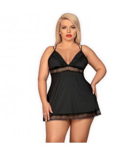 QUEEN SIZE OBSESSIVE LOLITTE BABYDOLL AND THONG BLACK