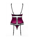 OBSESSIVE 861-SEG SET AND THONG BORDEAUX