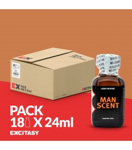 PACK WITH 18 MAN SCENT 24ML