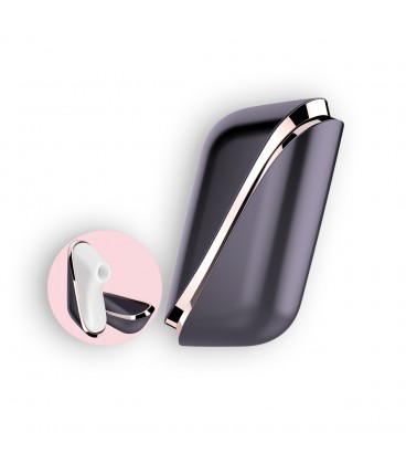 SATISFYER PRO TRAVELER CLITORIAL STIMULATOR WITH VIBRATION AND USB CHARGER