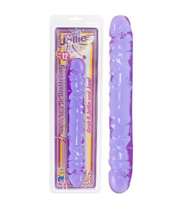 DILDO DUPLO JR. DOUBLE DONG 12'' ROXO