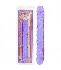 DILDO DUPLO JR. DOUBLE DONG 12'' ROXO