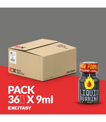 PACK WITH 36 LIQUID BURNING 9ML