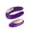 DOUBLE PLUS REMOTE COUPLES VIBRATOR WITH REMOTE AND USB CHARGER