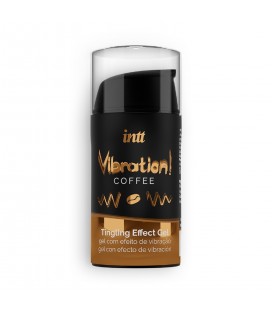 GEL CON VIBRACIÓN VIBRATION CAFE INTT 15ML