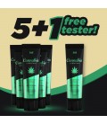 PACK 5 + 1 TESTER LUBRIFICANTE COM SABOR A CANNABIS INTT 100ML