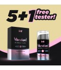 PACK 5 + 1 TESTER GEL COM VIBRAÇÃO VIBRATION PASTILHA ELÁSTICA INTT 15ML