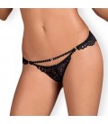 OBSESSIVE MIXTY CROTCHLESS PANTY BLACK